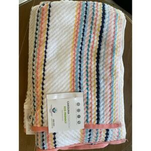New Carolina collection set of 2 bath towels, candy twill